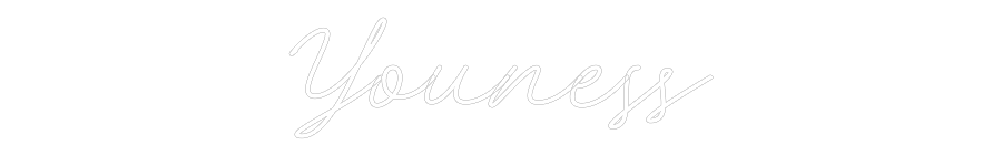 Néon personnalisé: Youness