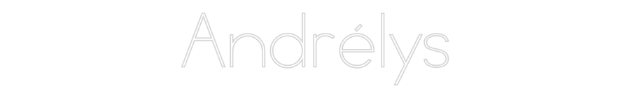 Néon personnalisé: Andrélys