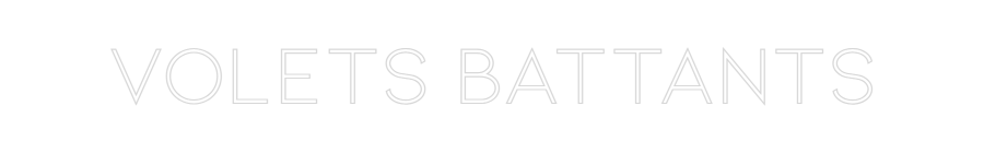 Néon personnalisé: Volets battants