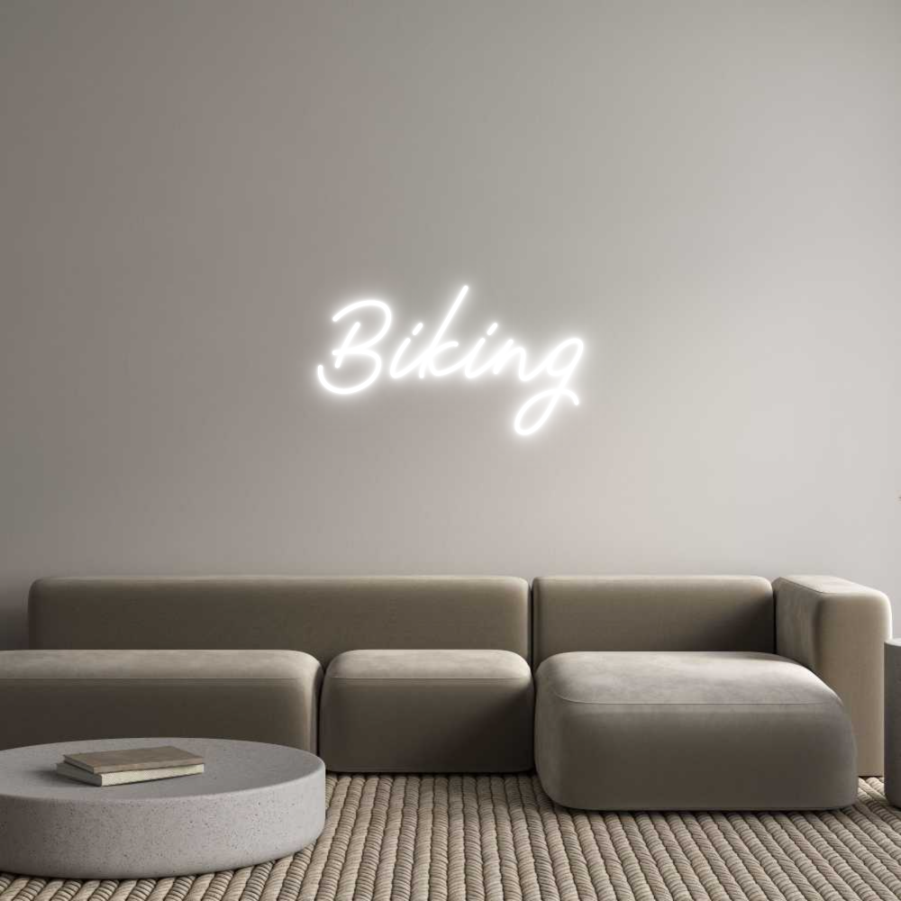 Néon personnalisé: Biking