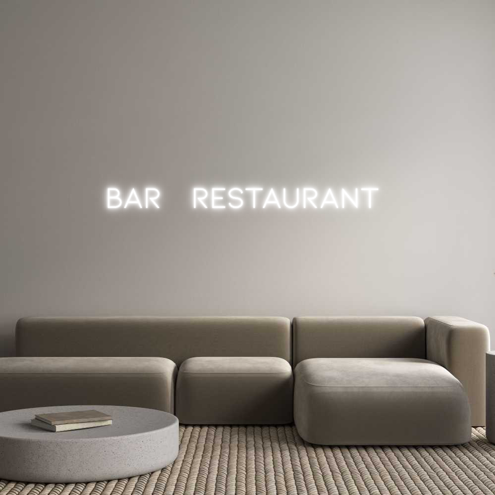 Néon personnalisé: Bar Restaur...