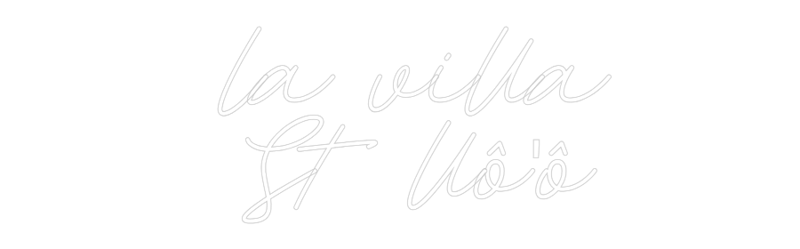 Néon personnalisé: la villa
S...