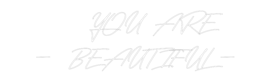 Néon personnalisé: YOU AR...