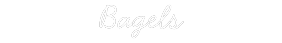 Néon personnalisé: Bagels