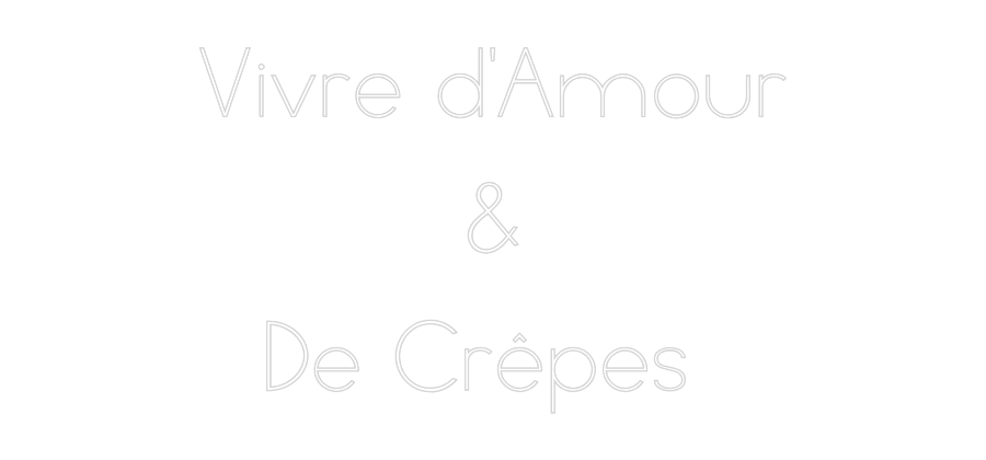 Néon personnalisé: Vivre d'Amour...