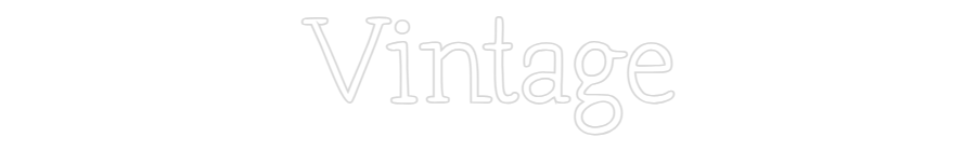 Néon personnalisé: Vintage