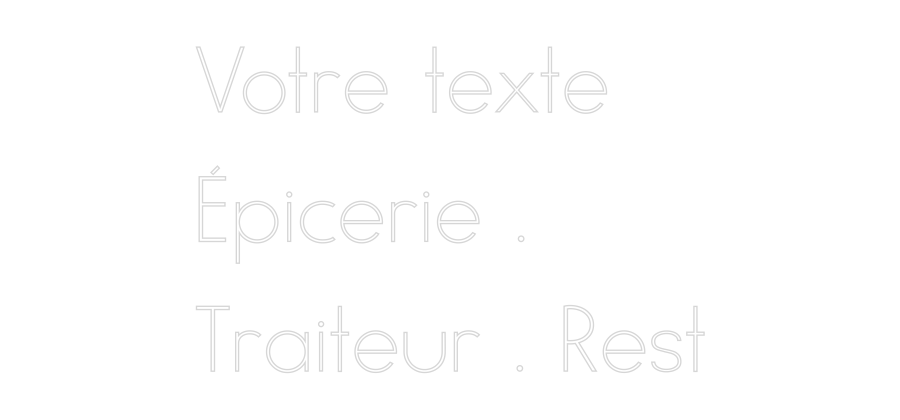 Néon personnalisé: Votre texte
...