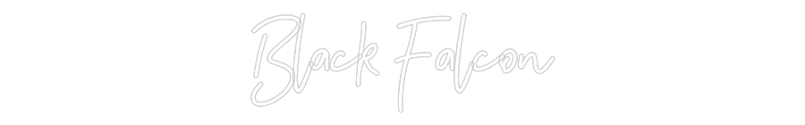 Néon personnalisé: Black Falcon