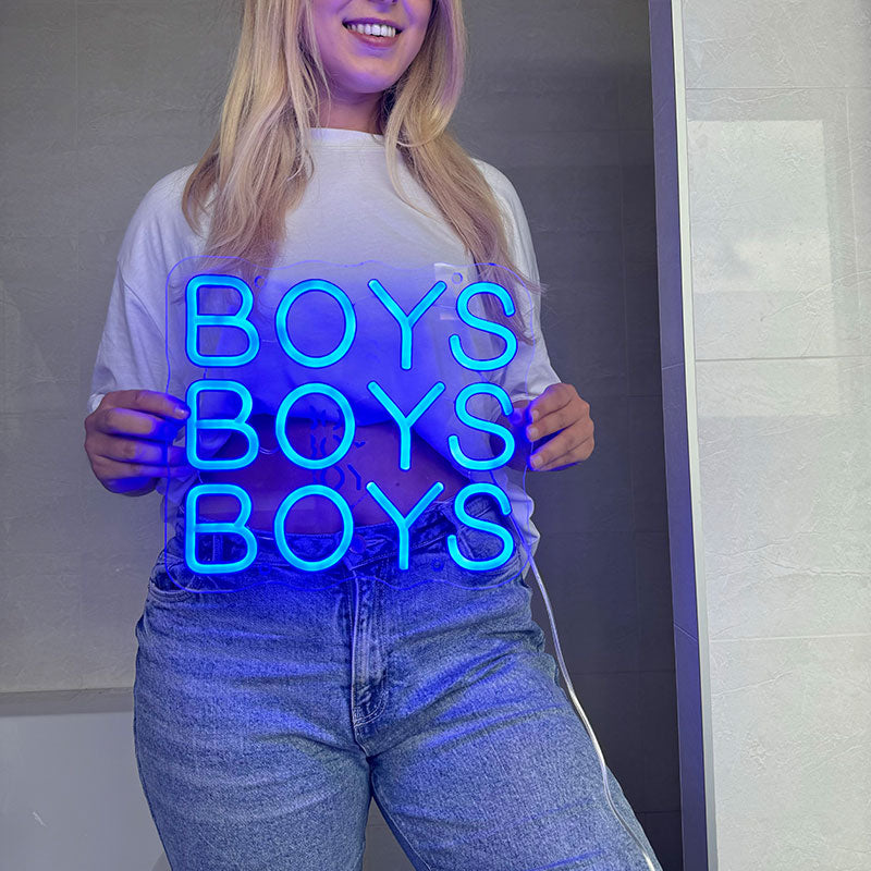 Enseigne néon Boys Boys Boys