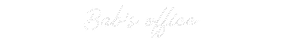 Néon personnalisé: Bab's office