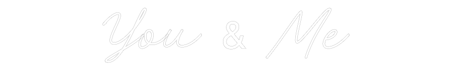 Néon personnalisé: You & Me