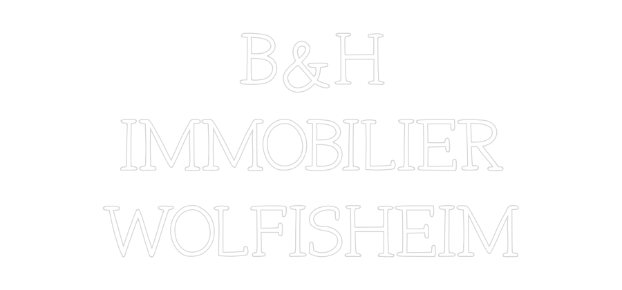 Néon personnalisé: B&H
IMMOBILI...