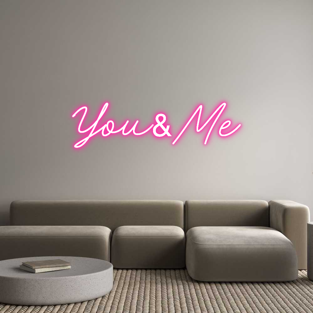 Néon personnalisé: You&Me