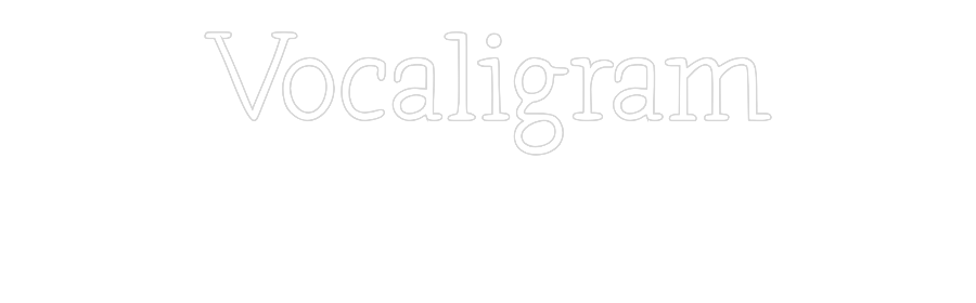 Néon personnalisé: Vocaligram