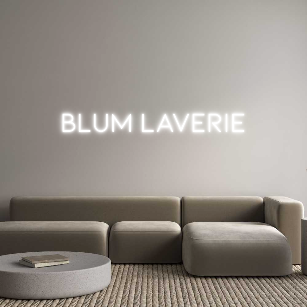 Néon personnalisé: BLUM LAVERIE