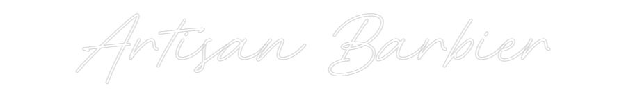 Néon personnalisé: Artisan Barbier