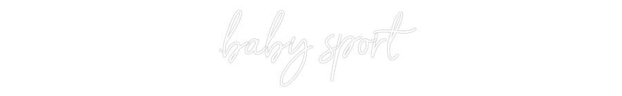 Néon personnalisé: .baby sport