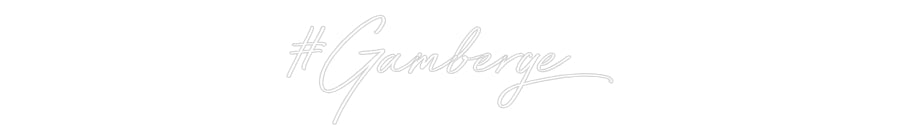 Néon personnalisé: #Gamberge