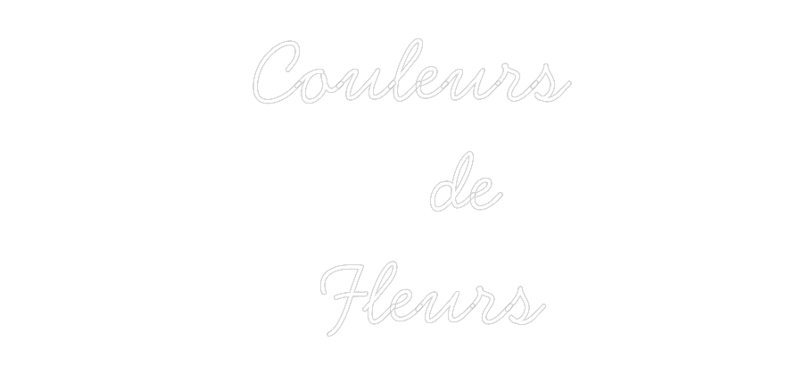 Néon personnalisé: Couleurs
...