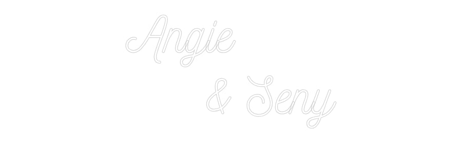 Néon personnalisé: Angie
...