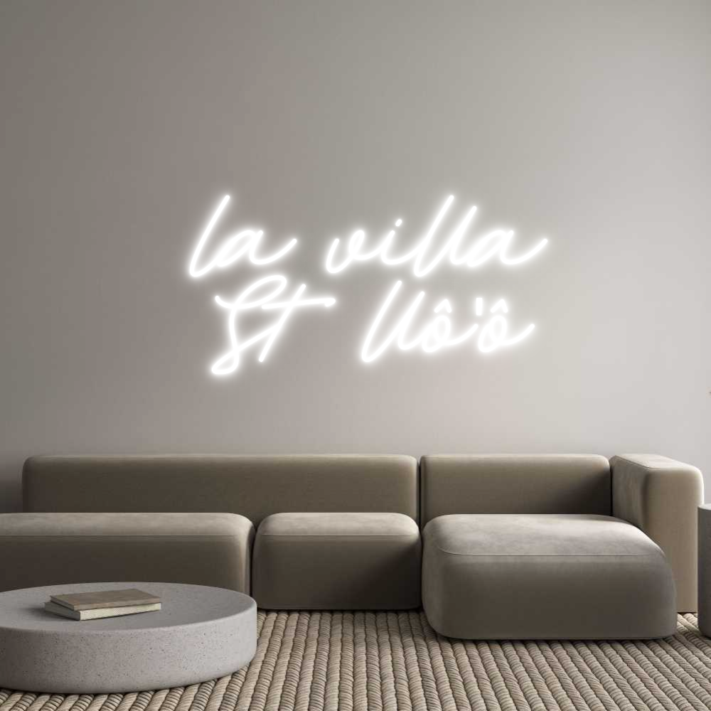 Néon personnalisé: la villa
S...