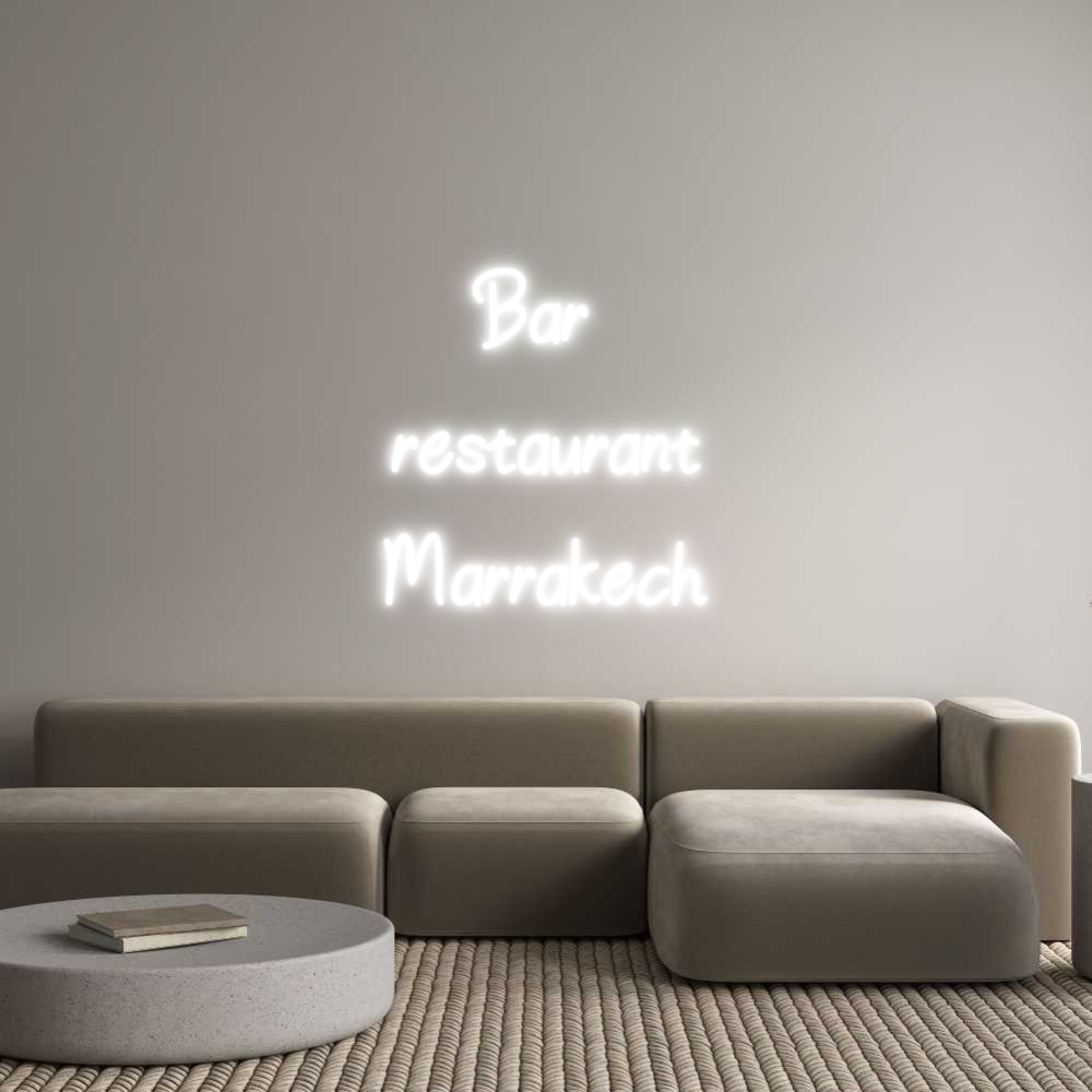 Néon personnalisé: Bar
restaur...