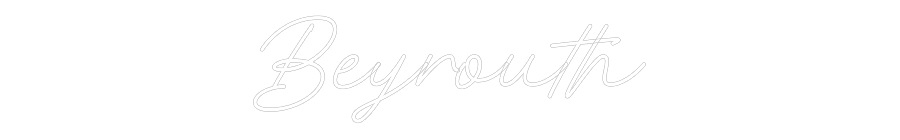 Néon personnalisé: Beyrouth
