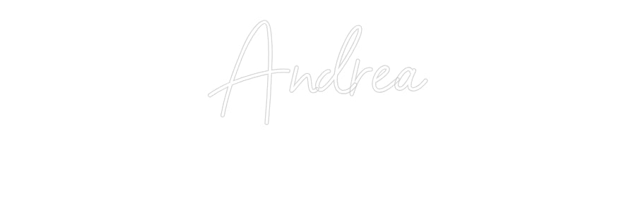 Néon personnalisé: Andréa