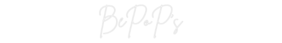 Néon personnalisé: BePoP's