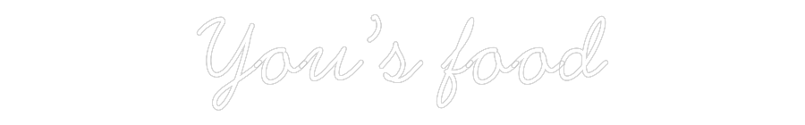 Néon personnalisé: You’s food
