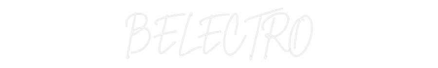 Néon personnalisé: BELECTRO