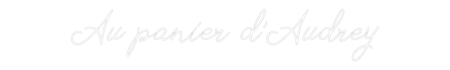 Néon personnalisé: Au panier d'A...