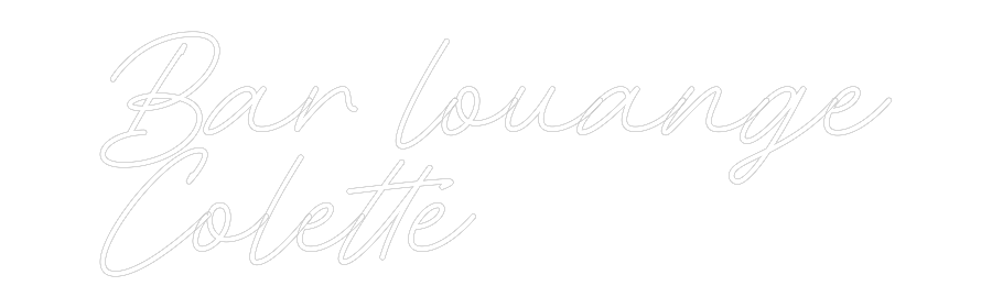 Néon personnalisé: Bar louange
...