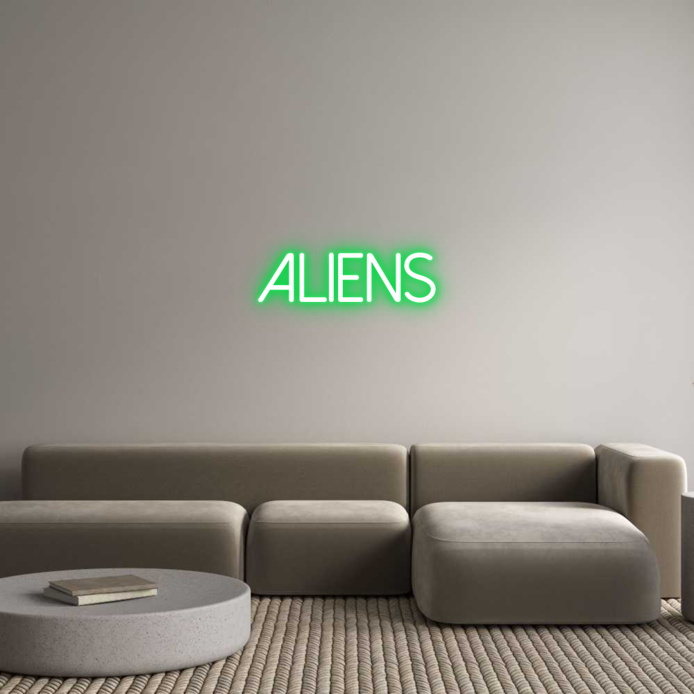 Néon personnalisé: Aliens
