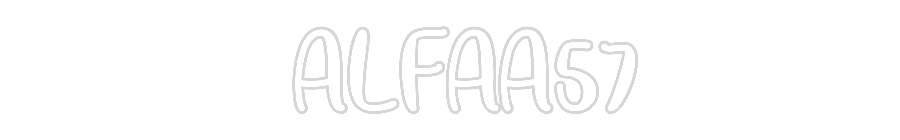 Néon personnalisé: ALFAA57