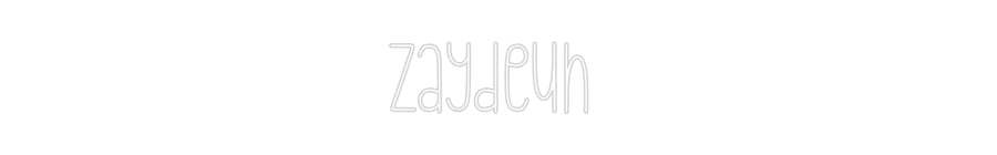 Néon personnalisé: zaydeun