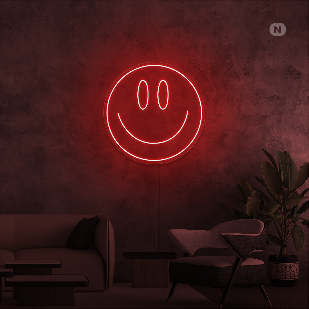 Enseigne Néon Visage souriant