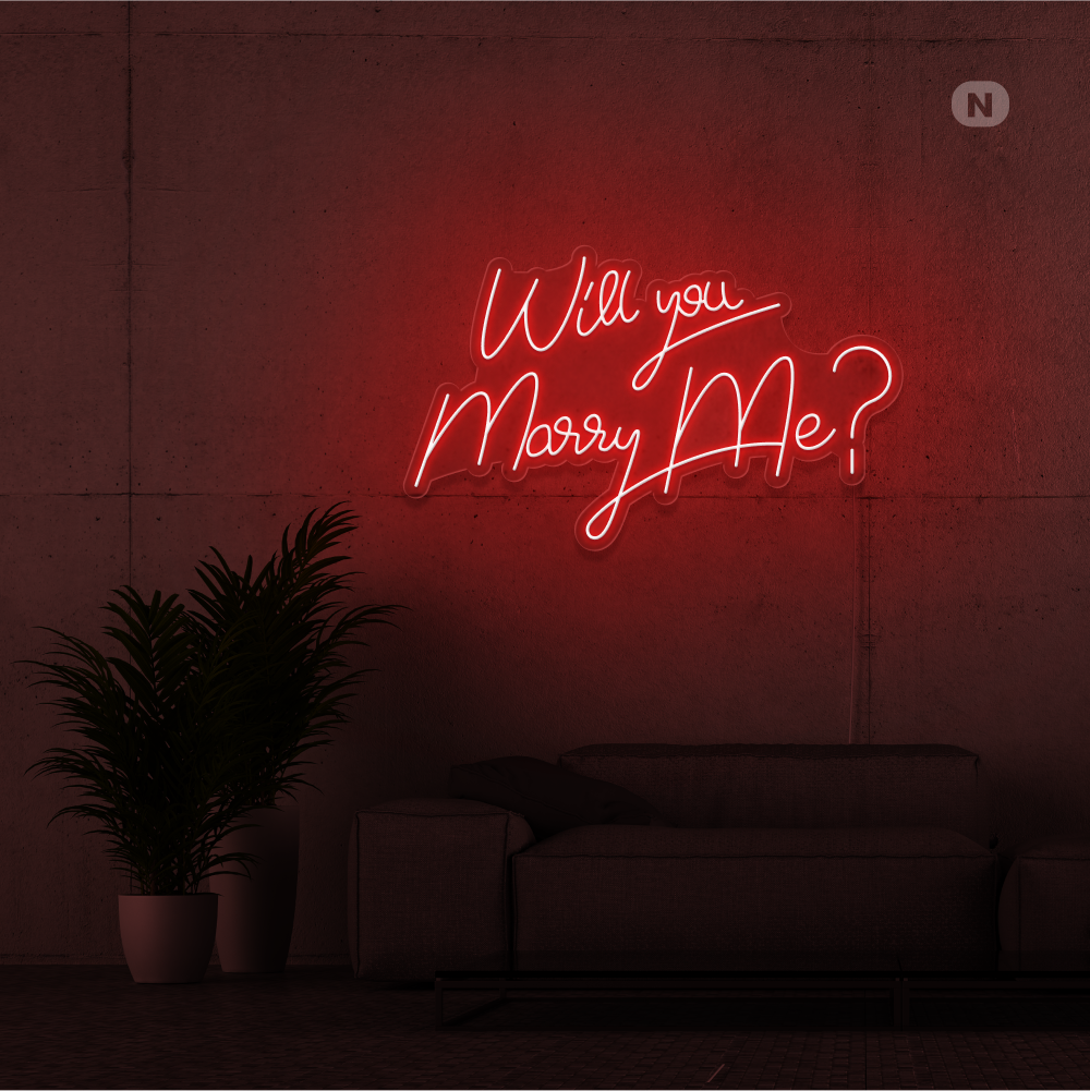 Enseigne Néon Will You Marry Me