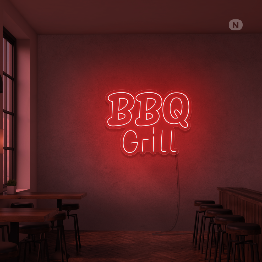 Enseigne Néon BBQ