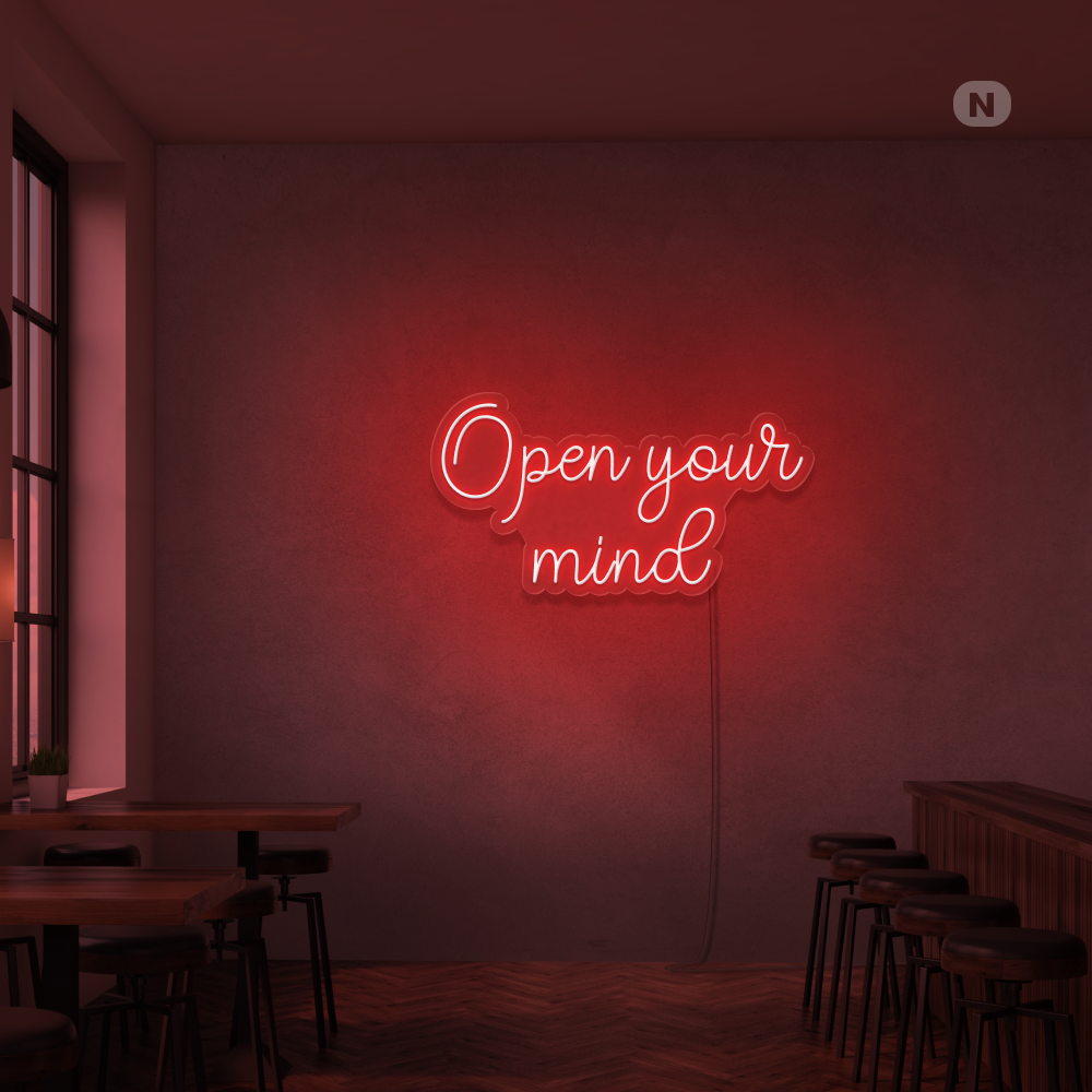 Enseigne Néon Open your mind