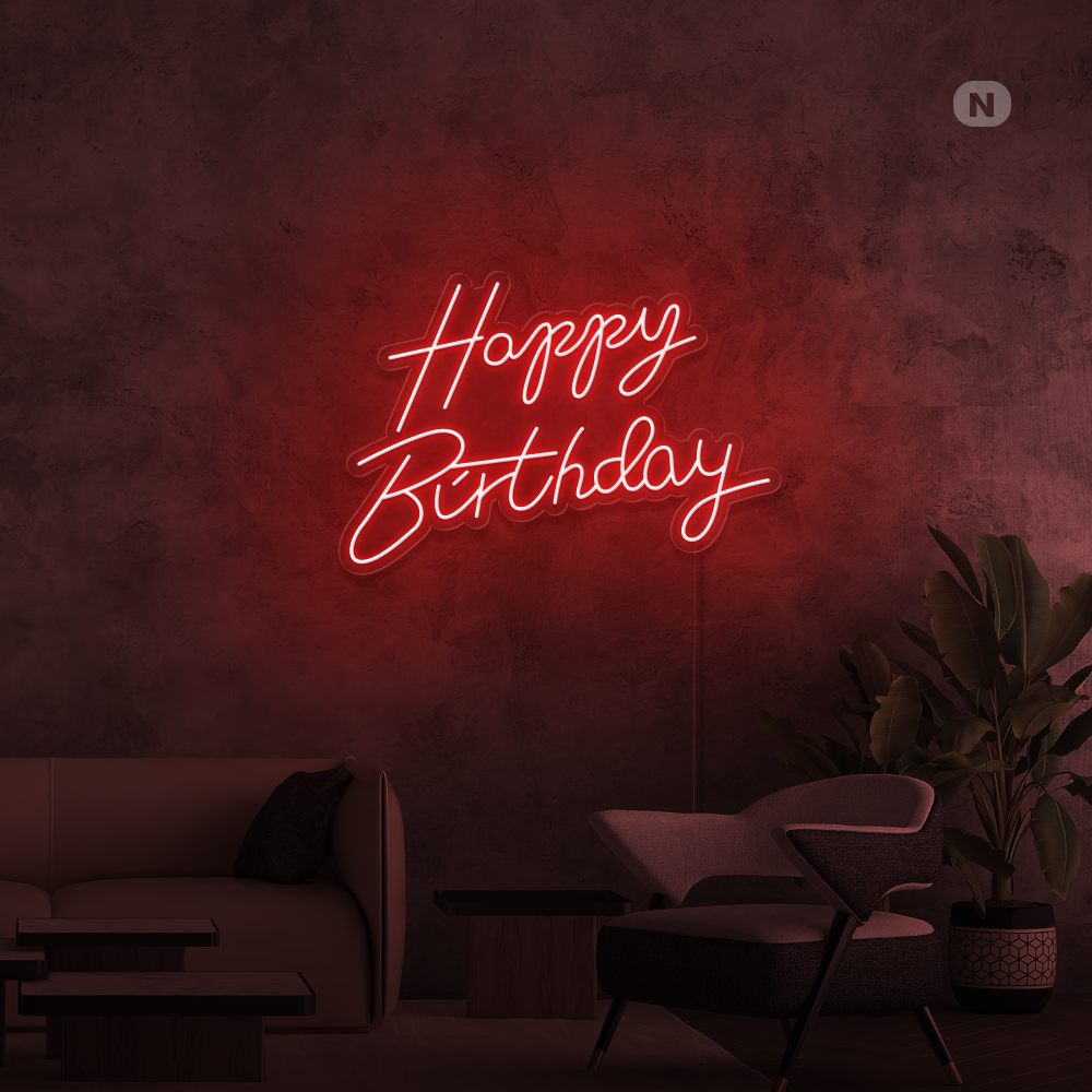 Enseigne Néon Happy Birthday