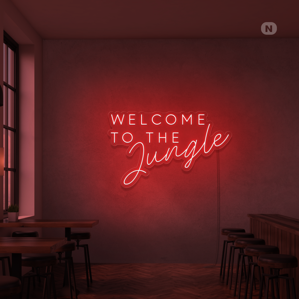 Enseigne Néon Welcome to the Jungle
