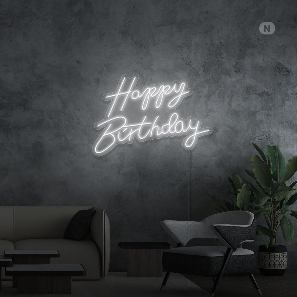 Enseigne Néon Happy Birthday