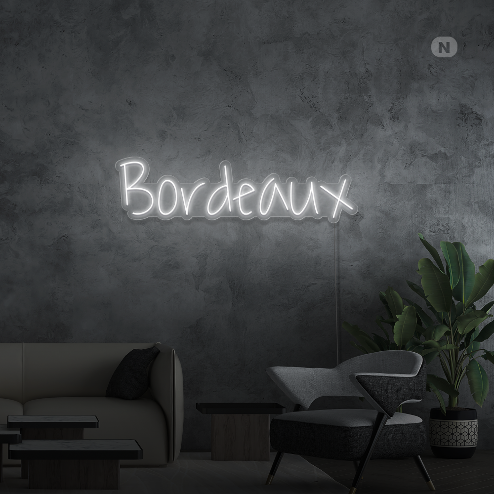 Éclairage au néon Bordeaux