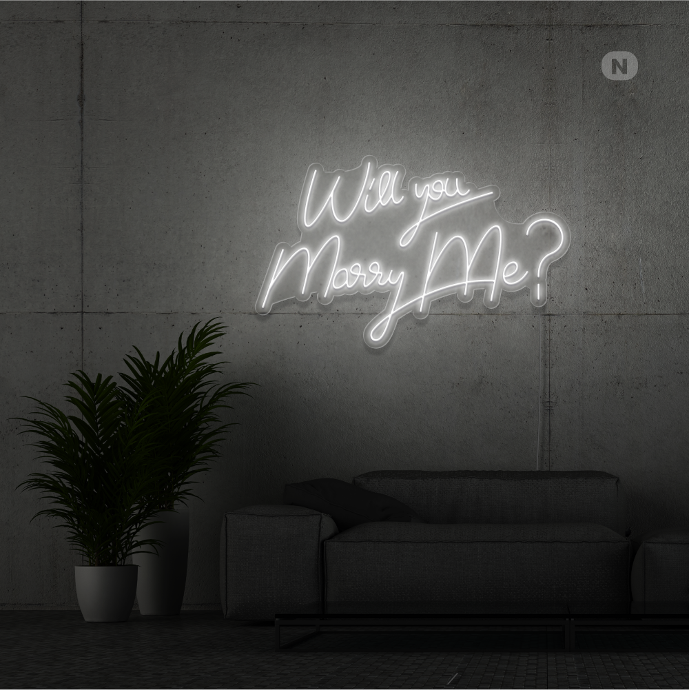 Enseigne Néon Will You Marry Me