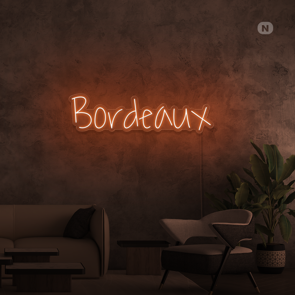 Éclairage au néon Bordeaux
