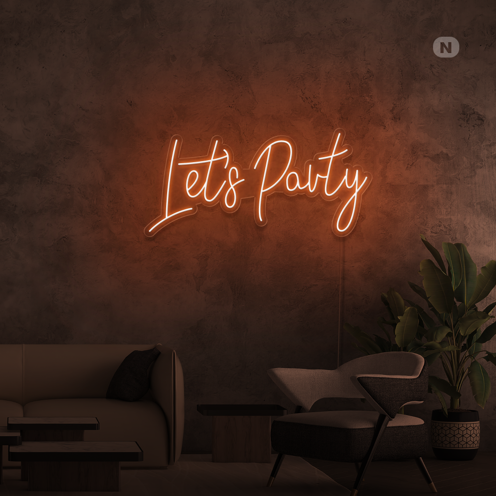 Enseigne Néon Lets Party