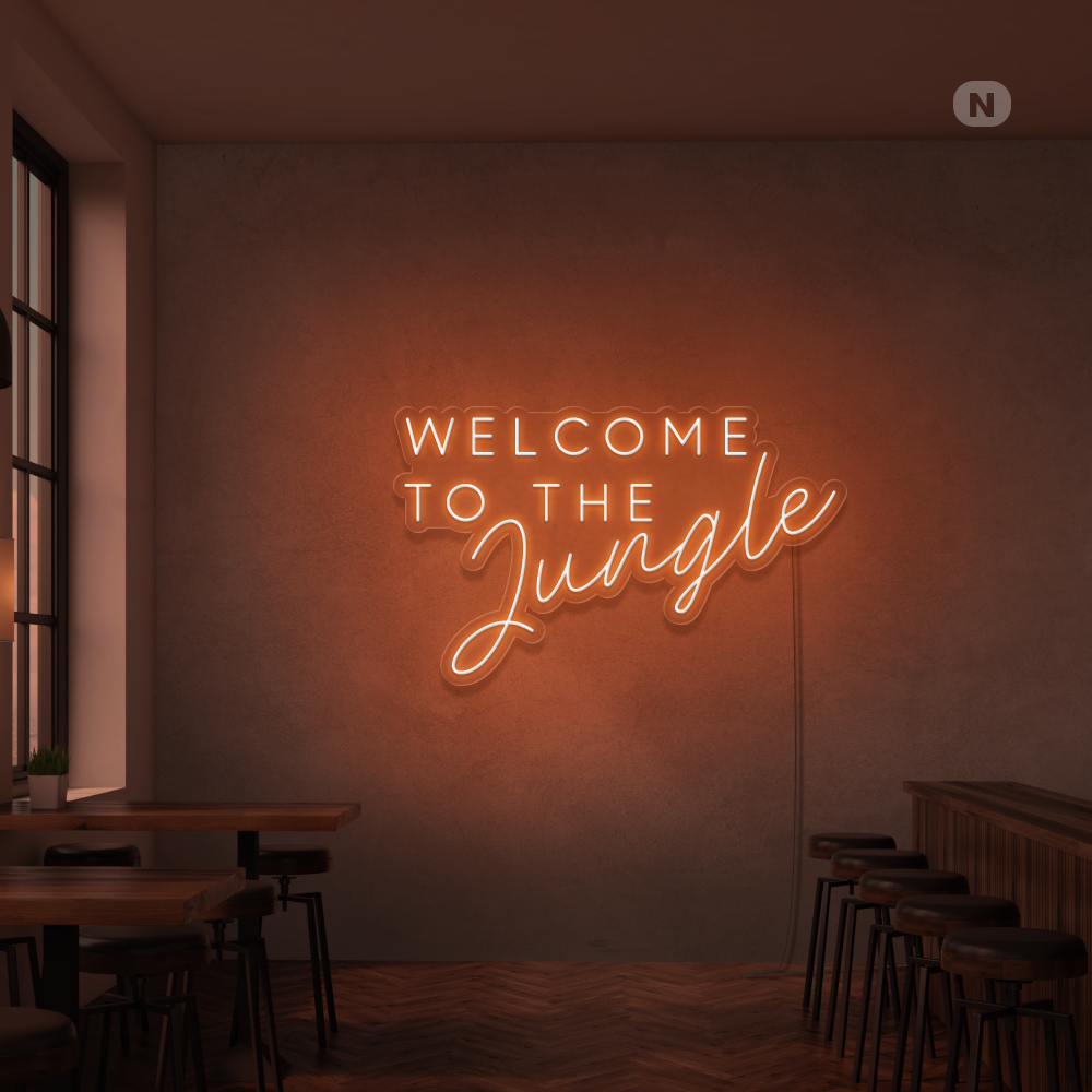 Enseigne Néon Welcome to the Jungle