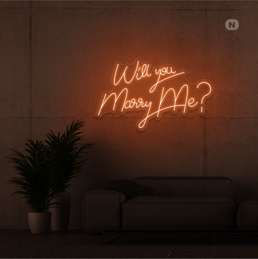 Enseigne Néon Will You Marry Me