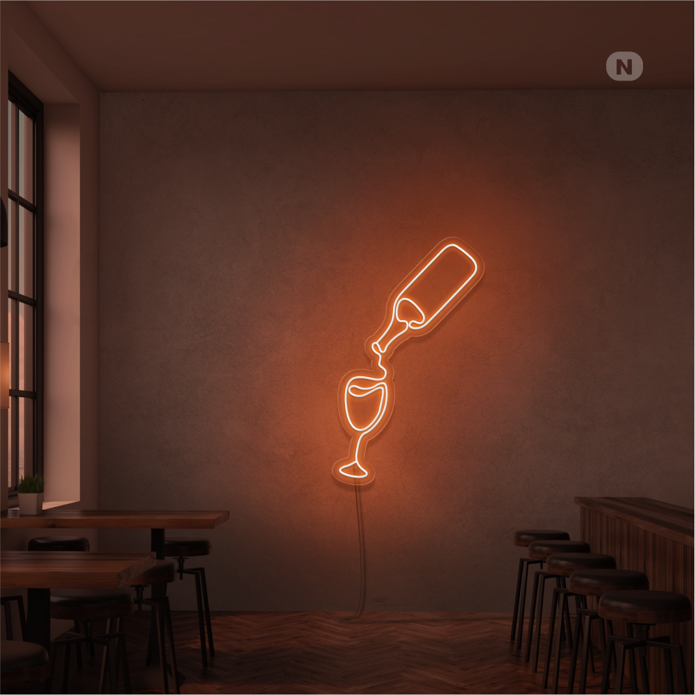 Enseigne Néon Amateur de vin